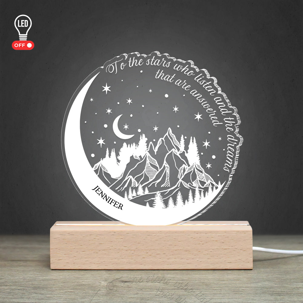Personalized Gift For Book Lover LED Light To The Stars Who Listen 06NAHN150124 - Led Night Light - GoDuckee