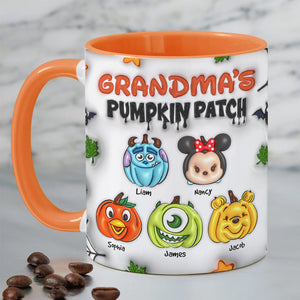 Personalized Gifts For Grandma Accent Mug Pumpkin Patch 02XQPU070824 - Coffee Mug - GoDuckee