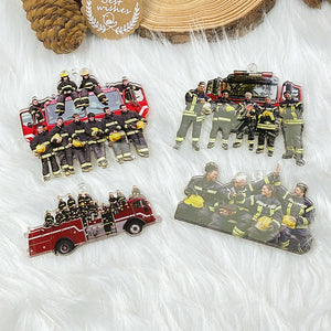 Custom Photo Gifts for Firefighter Ornament 33acvp140924 - Ornament - GoDuckee