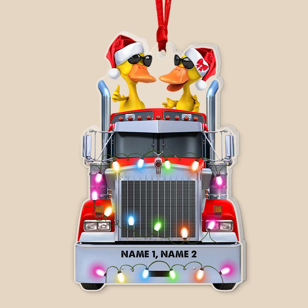 Jolette Designs Truck Driver Gifts - Trucker Accessories for Truck Driver -  Drive Safe We Love You Ornament Gift for Drivers - Truck Driver Gifts for