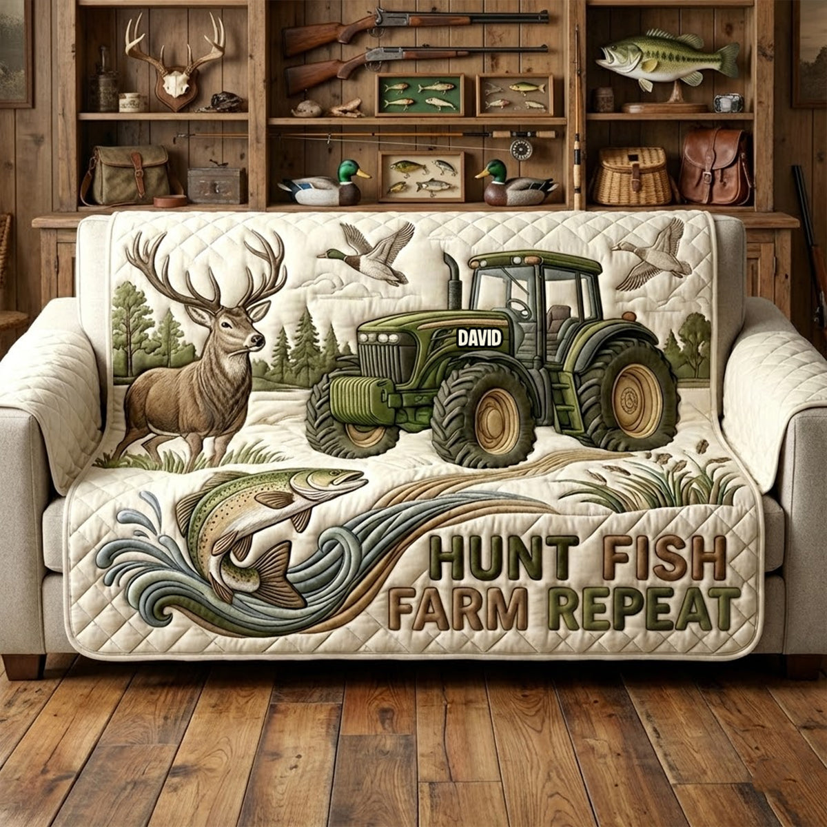 Man Hobbies Quilted Sofa Cover - Personalized Gifts For Him 01patn270126 - Sofa Cover - GoDuckee