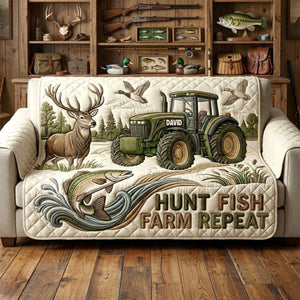 Man Hobbies Quilted Sofa Cover - Personalized Gifts For Him 01patn270126 - Sofa Cover - GoDuckee