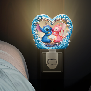 Cute Alien Couple Acrylic Night Light - Personalized Gift For Couple 01qhpu020625 - Night Lights - GoDuckee