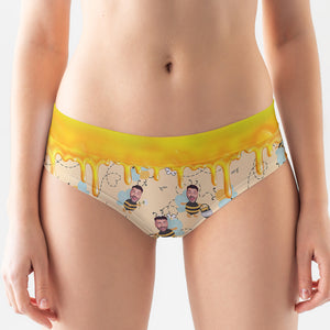 Custom Photo Gifts For Her Women's Briefs My Honeylicious Valentine's Gifts - Boxers & Briefs - GoDuckee