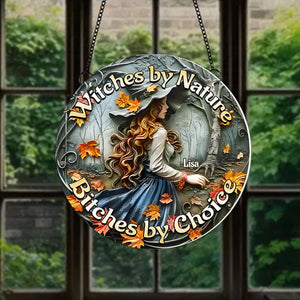 Personalized Halloween Gifts For Witch Lovers Suncatcher Ornament 02DGMH140924 - Ornament - GoDuckee