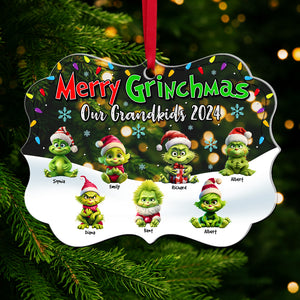 Personalized Gift For Grandparents Christmas Ornament 06ACQN240924 - Ornament - GoDuckee