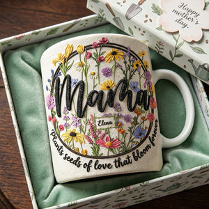 Blooming Love Mommy Coffee Mug - Personalized Gifts For Mom 04QHTA130426 - Coffee Mug - GoDuckee
