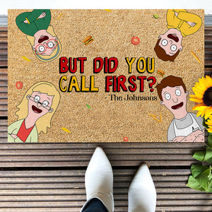 Personalized Gifts For Family Doormat Funny Cartoon Family 02NALU120225HG - Doormat - GoDuckee