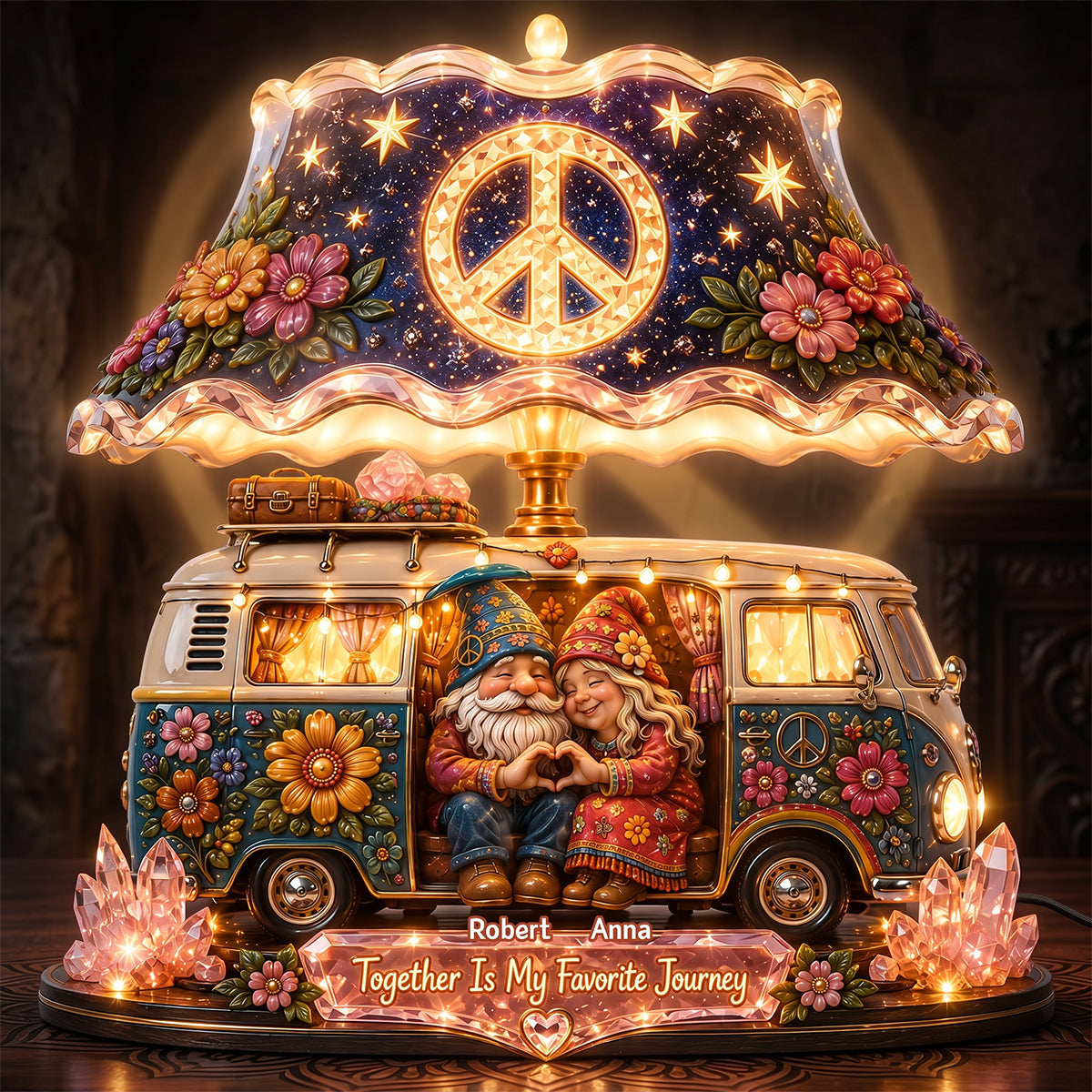 Peaceful Journey Light Box - Personalized Gifts For Couple 02padt070726 - Light Box - GoDuckee