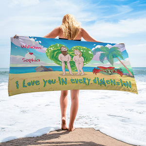 Personalized Gifts For Couple Beach Towel 01KADT020724HG - Beach Towel - GoDuckee