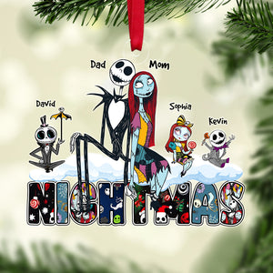 Personalized Gifts For Family Horror Christmas Ornament 05OHDT211124 - Ornament - GoDuckee