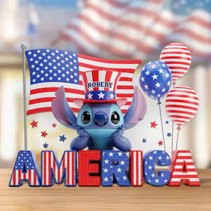 Independence Day Acrylic Plaque - Personalized Gifts For Americans 04ohpu050625 - Shaped Plaques - GoDuckee