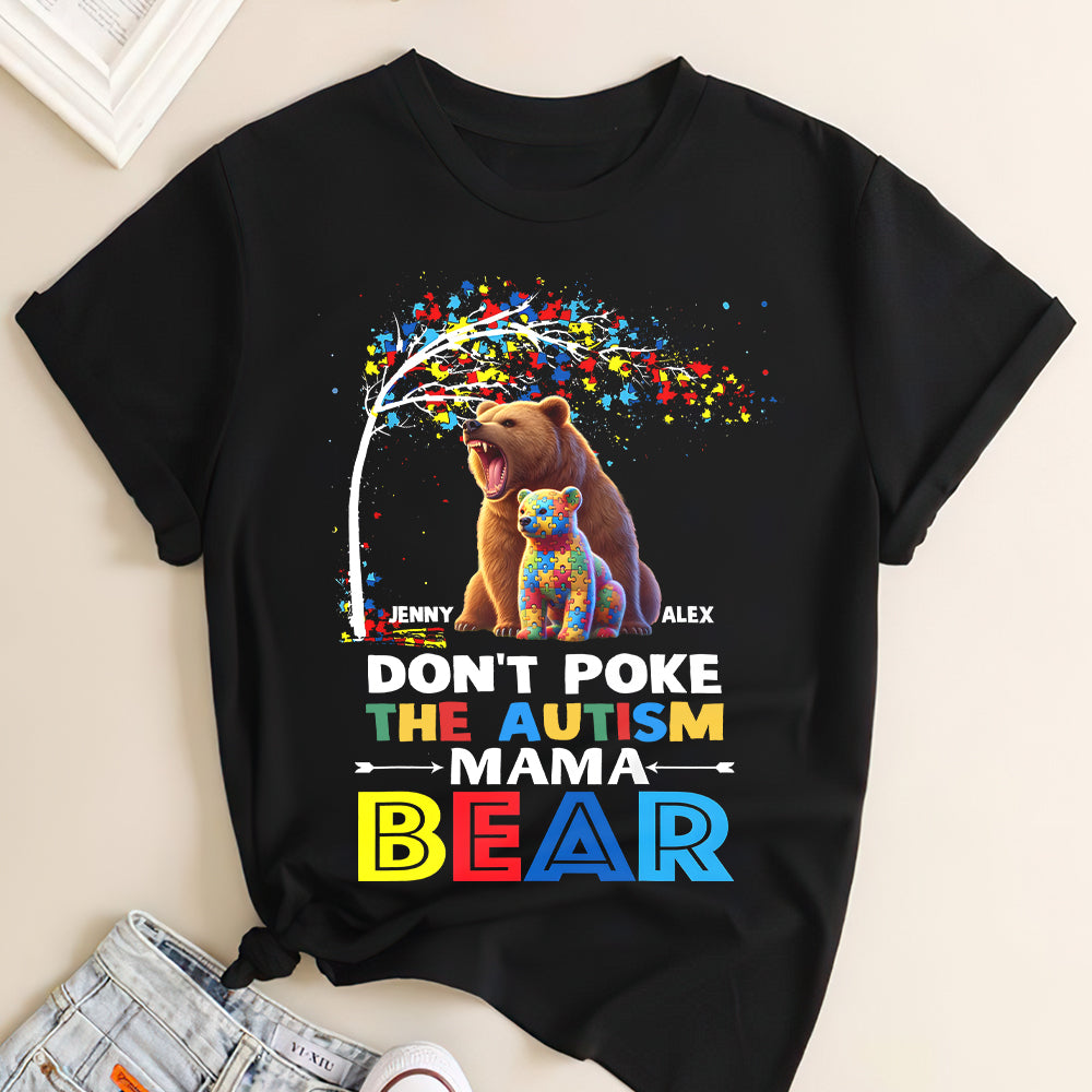 Personalized Gifts For Mom Shirt Autism Mama Bear 01OHMH070325 - Shirts - GoDuckee