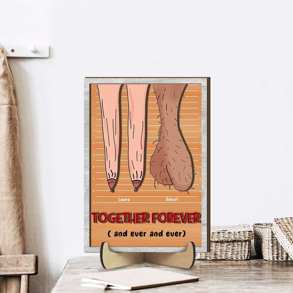Personalized Gifts For Couple Wood Sign Together Forever - Wood Signs - GoDuckee