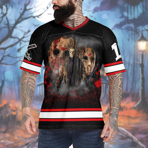 Personalized Gifts For Horror Film Lover Halloween Jersey Shirt 04totn120724 - AOP Products - GoDuckee