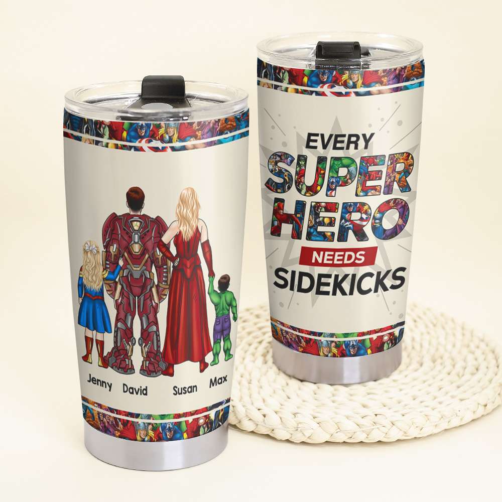 Every Super Family Need Sidekicks Personalized Tumbler - Tumbler Cup - GoDuckee