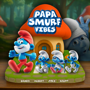 Papa Vibes Acrylic Plaque - Personalized Gifts For Dad 01ohlu020525 - Shaped Plaques - GoDuckee