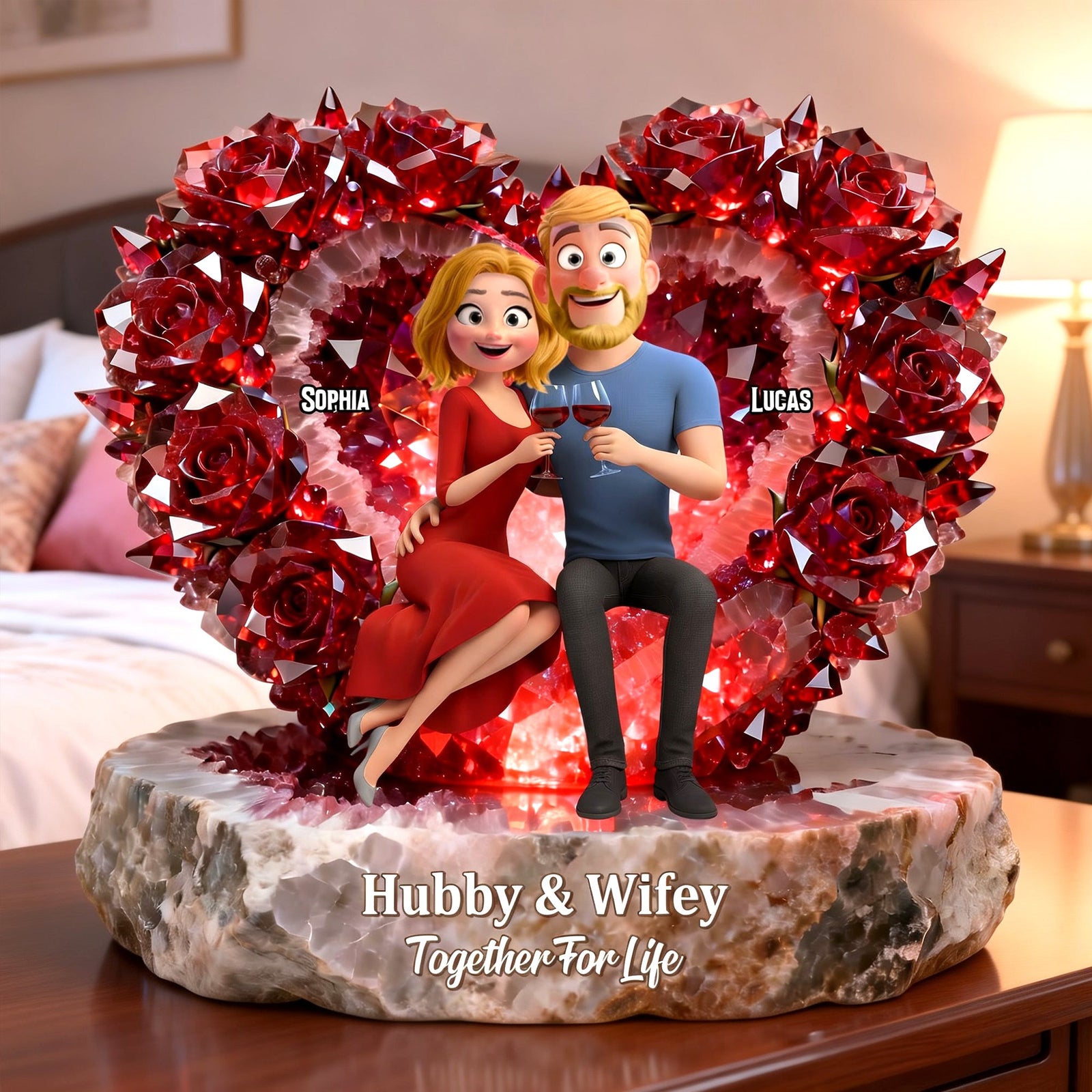 Together For Life Acrylic Plaque - Personalized Gifts For Couples 01natn231225 - Shaped Plaques - GoDuckee