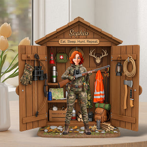 Hunting Acrylic Plaque - Personalized Gifts For Hunters 02ohqn230625 - Shaped Plaques - GoDuckee