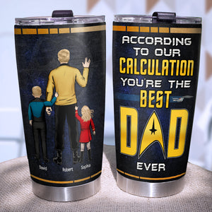 Dad According To Our Calculation 04htqn120623hh Personalized Tumbler - Tumbler Cup - GoDuckee