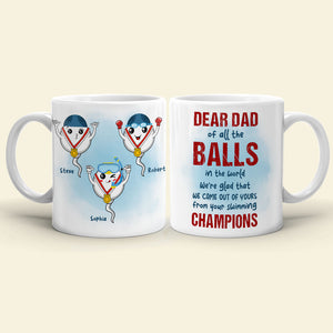 From Your Swimming Champions Personalized Funny Sperms Coffee Mug Gift For Dad - Coffee Mug - GoDuckee