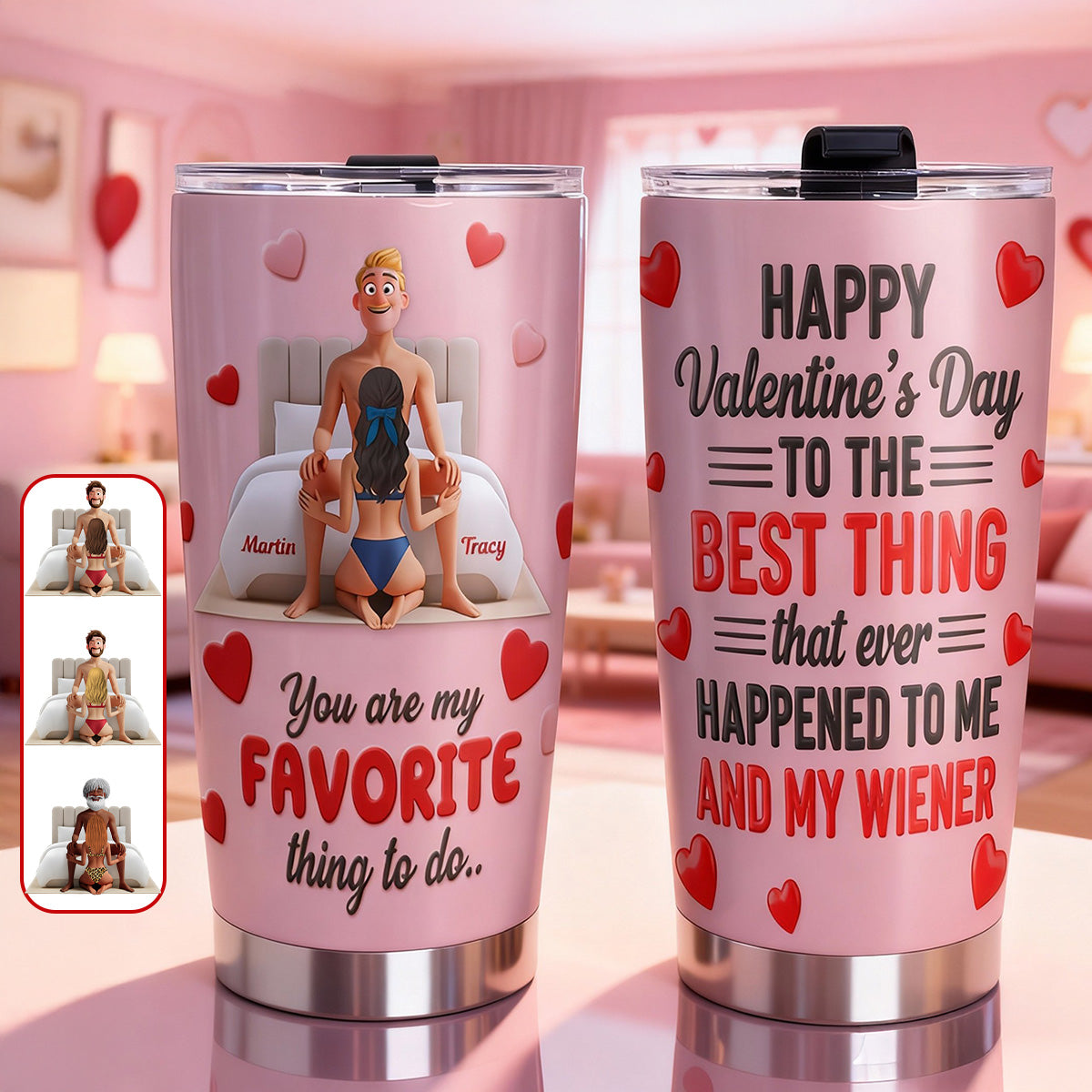 Naughty Couple Tumbler - Personalized Gifts For Couple 02kimg020226 - Tumbler Cup - GoDuckee