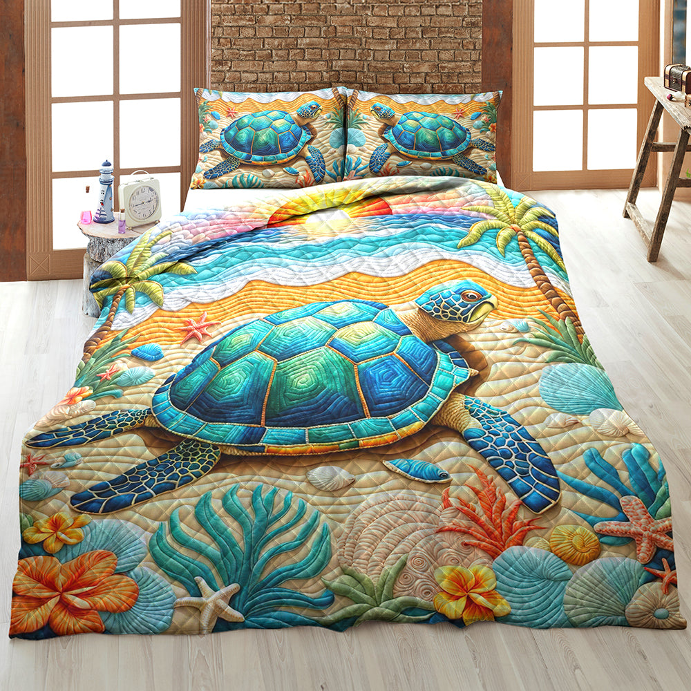 Gifts For Turtle Lovers Quilt Bed Set 03huqn170125 - Blanket - GoDuckee