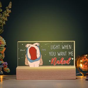 Personalized Gifts For Husband LED Light 04ohpu170624 Naughty Couple - Led Night Light - GoDuckee