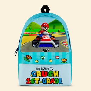 I'm Ready To Crush, Gift For Kid, Personalized Backpack, Racing Backpack, Back To School Gift 02ACHN280723 - Backpack - GoDuckee