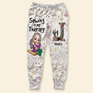 Personalized Gifts For Sewing Lovers 3D Sweatpants 06kaqn271124 Custom Alphabet Letter - Shorts and Pants - GoDuckee