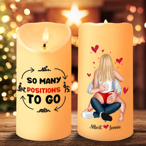 Personalized Gifts For Couples, Naughty Couple LED Candle 05TOLU301024HH - Led Candle - GoDuckee