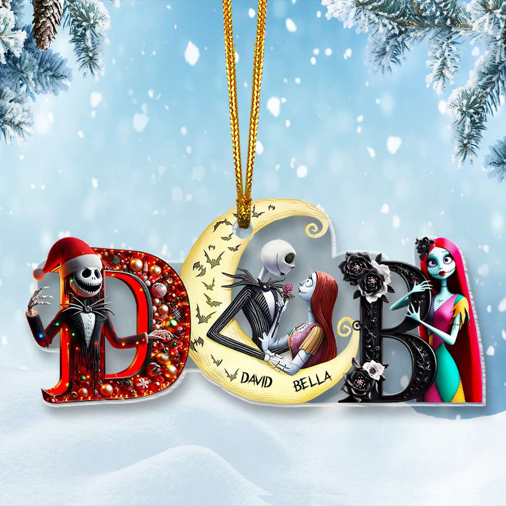 Personalized Gift For Couple Christmas Ornament Alphabet Ornament 02KAMH291024 - Ornament - GoDuckee