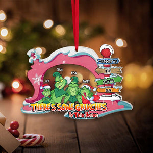 Personalized Gifts for Family, Green monster family acrylic ornament 02TOMH170824 - Ornament - GoDuckee