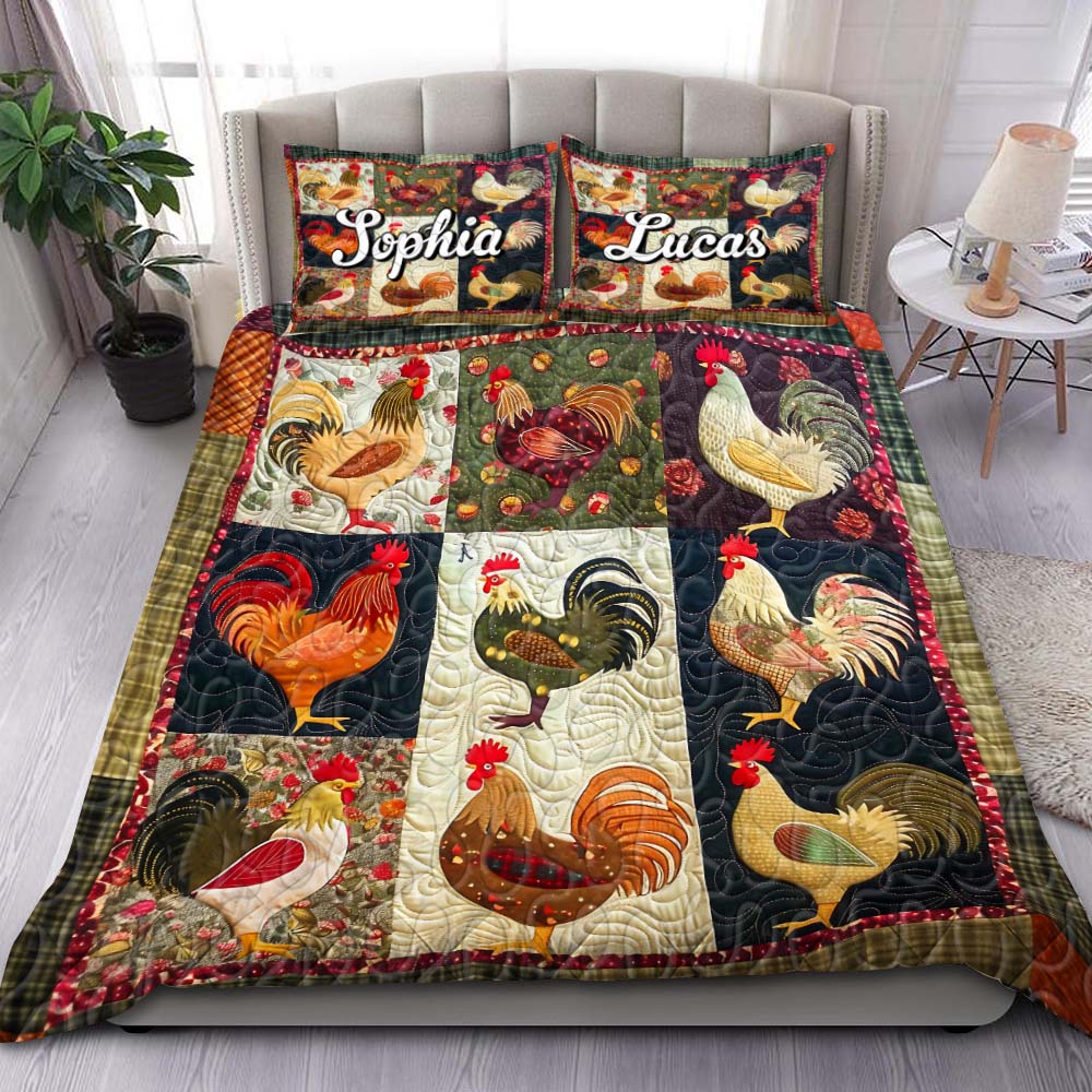 Personalized Gifts For Chicken Lovers Quilt Bedding Set Special Line 01hutn051124 - Blanket - GoDuckee