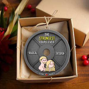 Personalized Gifts For Couple Christmas Naughty Couple Ornament 02OHPU051124HH - Ornament - GoDuckee