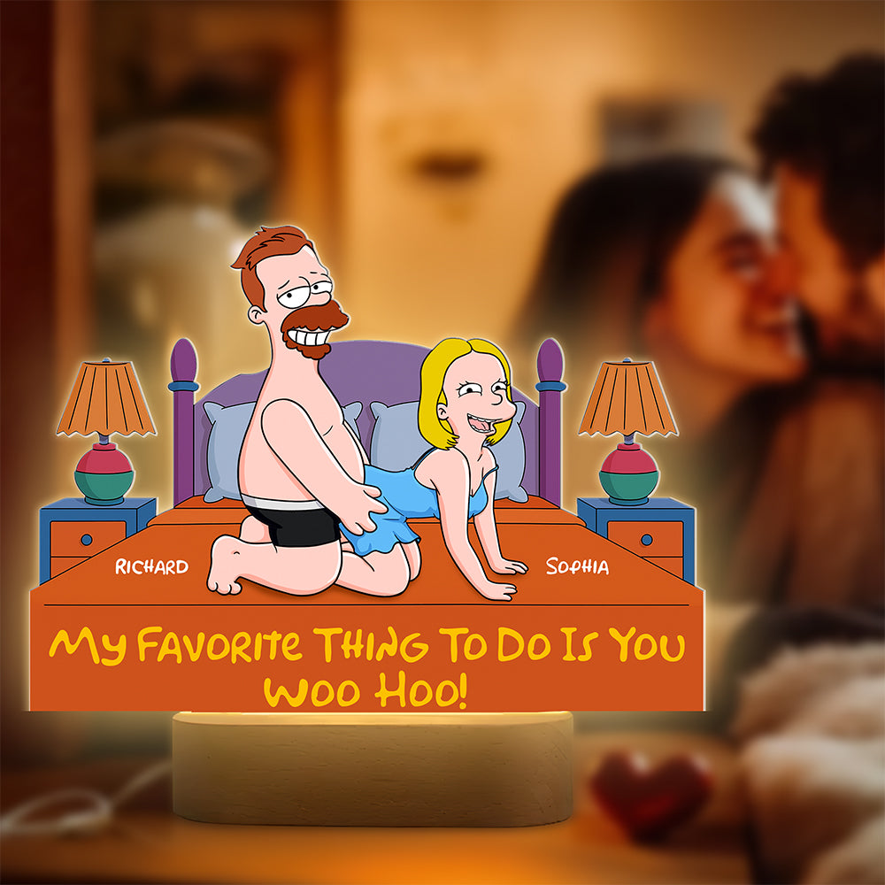 Naughty Couple 3D Led light - Personalized Gifts For Couple 04naqn100625pa - Led Night Light - GoDuckee