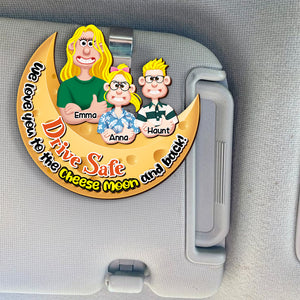 Personalized Car Visor Clip - Personalized Gifts For Parents, Drive Safe 04KALU130225PA - Caps - GoDuckee