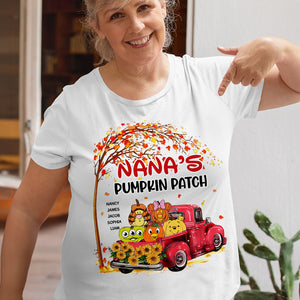 Personalized Gifts For Grandma Shirt 01xqpu080824 Halloween Pumpkin Patch - Shirts - GoDuckee