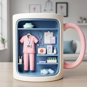 Nurse Coffee Accent Mug - Personalized Gifts For Nurse 03kita241225 - Coffee Mug - GoDuckee