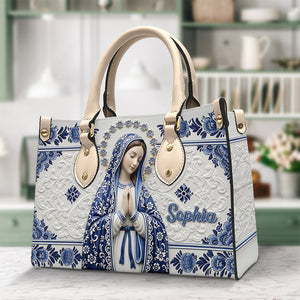 Ave Maria Leather Bag Personalized Gifts For Catholic 02NAQN100725 - Leather Bag - GoDuckee