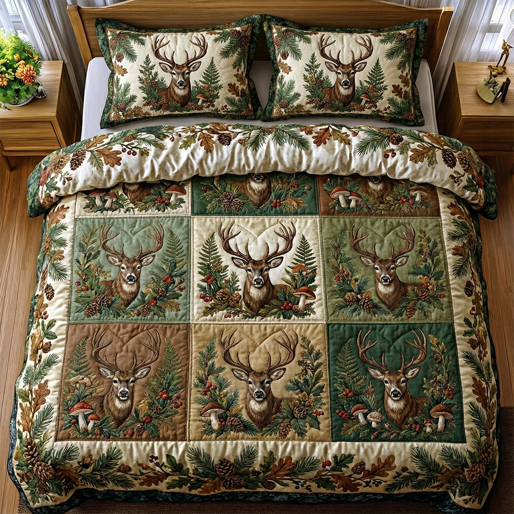 Deer Quilt Bedding Set Special Line 03tgdt011225