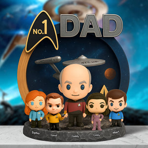 Galaxy Dad Acrylic Plaque - Personalized Gifts For Dad 07naqn090525 - Shaped Plaques - GoDuckee