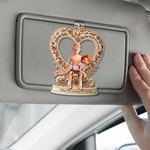 Naughty Couple Car Visor Clip - Personalized Gifts For Couple 03ohqn181225 - Car Visor Clip - GoDuckee