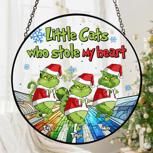 Personalized Gifts For Cat Lovers Stained Glass Ornament, Little Cats Who Stole My Heart 05TGTN190924 - Ornament - GoDuckee