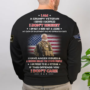 I Am Proud To Be A Veteran, Personalized Shirt, Gifts For Dad - AOP Products - GoDuckee