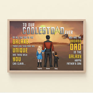 You Are The Badass Dad Personalized Canvas Print-Gift For Father's Day-1OHPO180523 - Poster & Canvas - GoDuckee