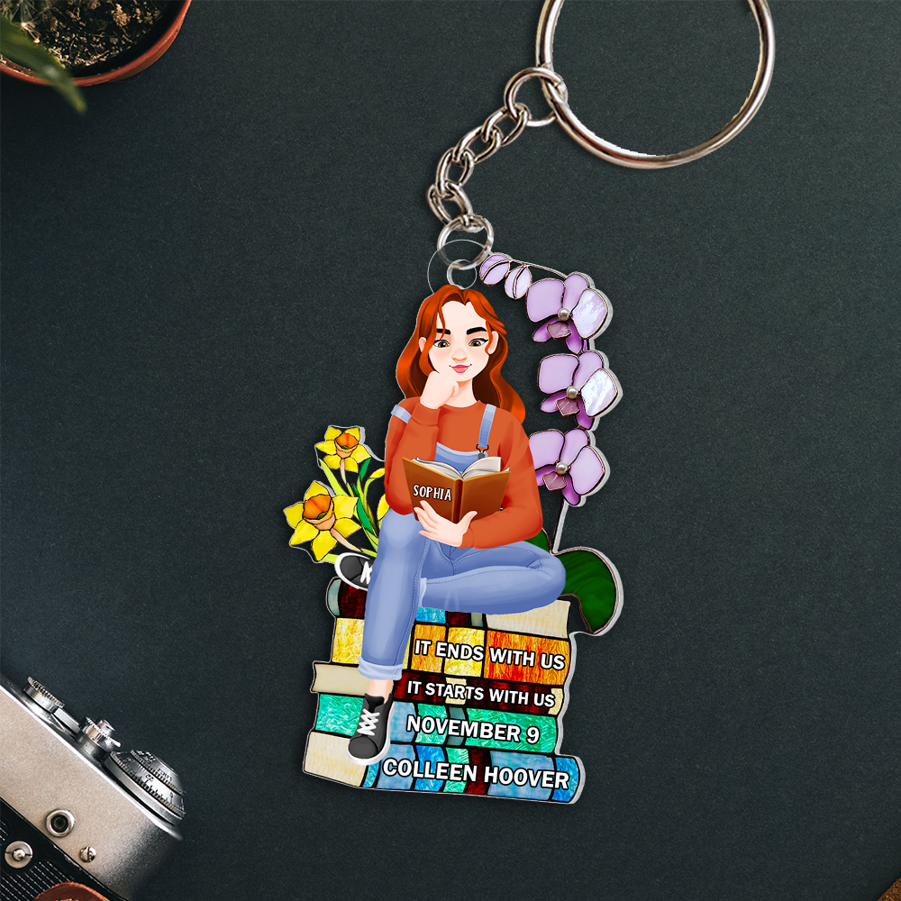 Personalized Gifts For Book Lover Keychain 01HUPU271224PA - Keychains - GoDuckee