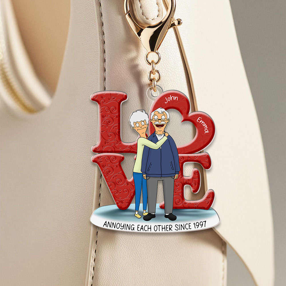 Personalized Gifts For Couple Keychain 02OHMH060225HG - Keychains - GoDuckee
