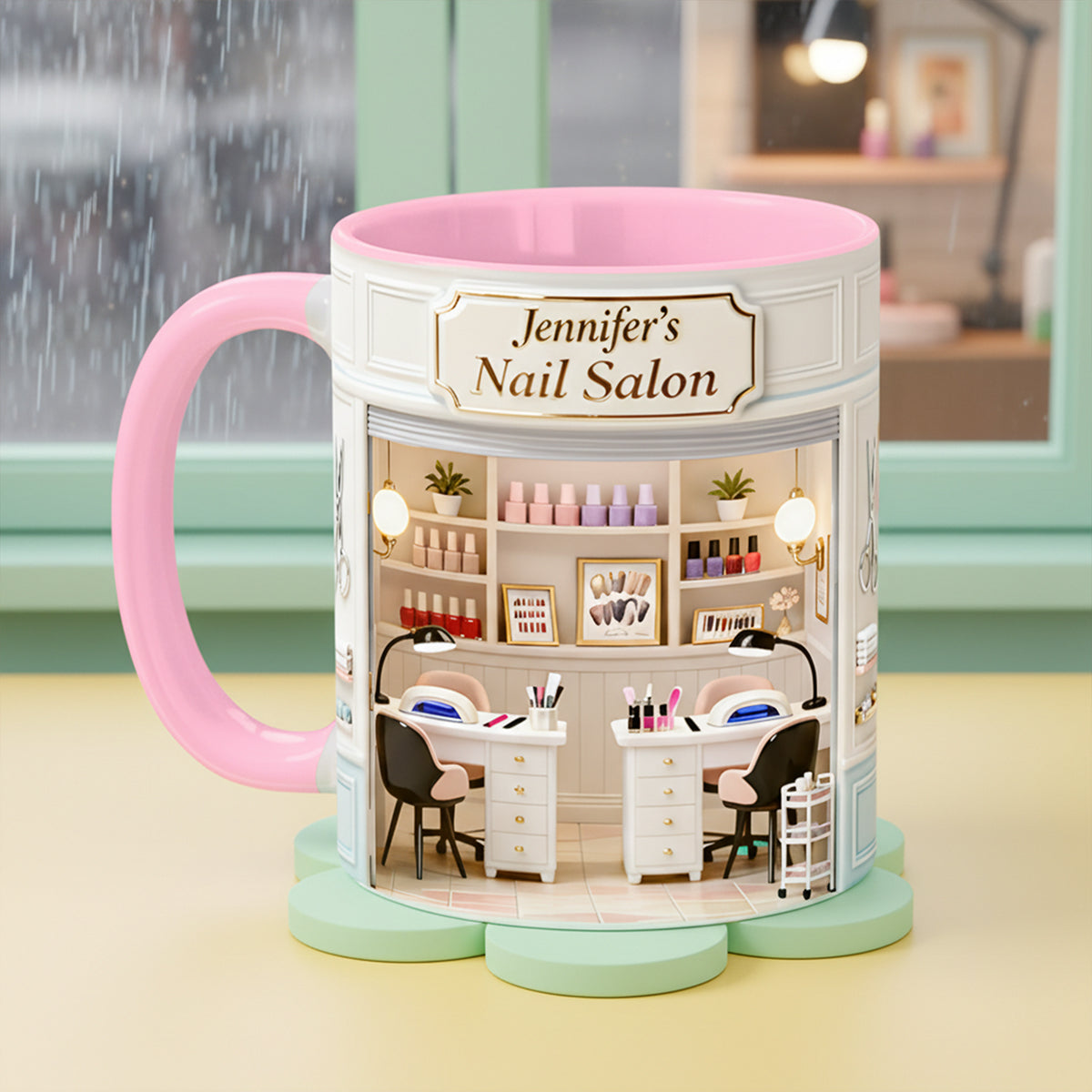 Nail Salon Coffee Accent Mug - Personalized Gifts Her 01nata240126 - Coffee Mug - GoDuckee