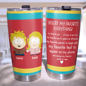 Personalized Gift For Couples Tumbler 20oz Movie Characters 02TOQN031224HG - Tumbler Cup - GoDuckee